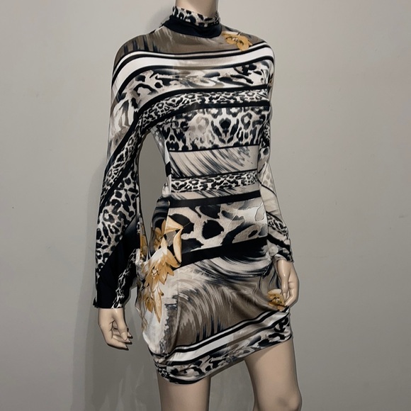 SEXY DIVA Animal Print mini Dress M - Picture 2 of 15